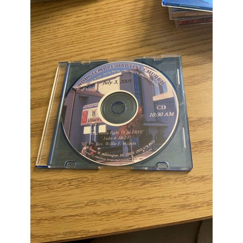 Union Temple Baptist Church July 3 2005 Sermon CD Rev Willie F Wilson